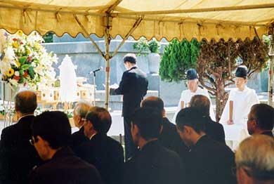 平成20年陸軍墓地慰霊祭 祭文